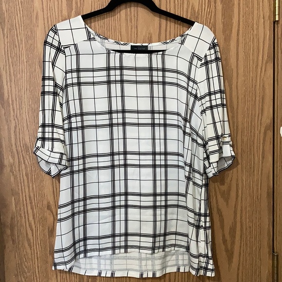 The Limited Tops - Limited mixed materials blouse, size large
